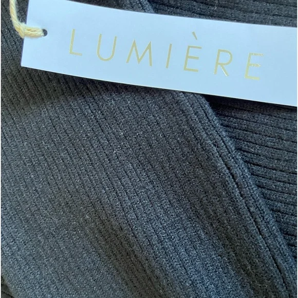 NWT- New With Tags Women’s Mock Neck Black Sweater Dress Size Small - Picture 10 of 11